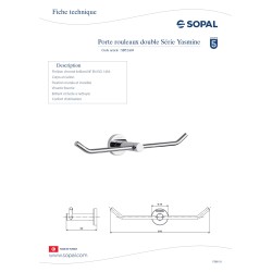 Porte rouleaux double Yasmine