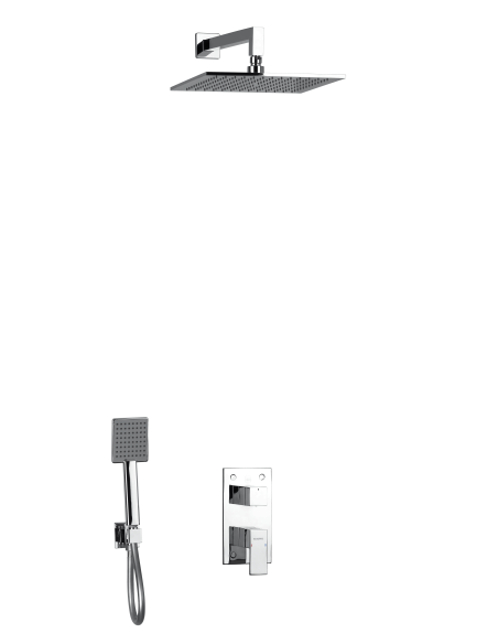 MITIGEUR DE DOUCHE ENCASTRÉ AVEC RAIN SHOWER MURAL EL JEM