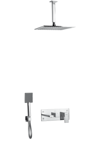 MITIGEUR DE BAIN-DOUCHE ENCASTRÉ 3 SORTIES AVEC...