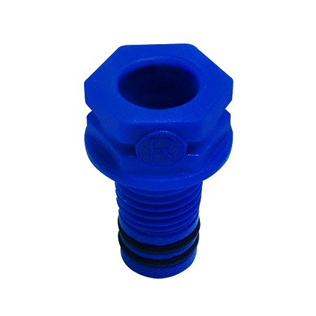 BOUCHE TUBE PEX 16 BLEU