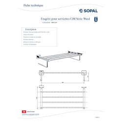 Etagère pour serviette GM