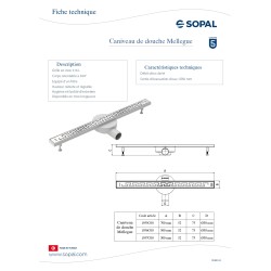 Caniveau de douche Mellegue – SOPAL