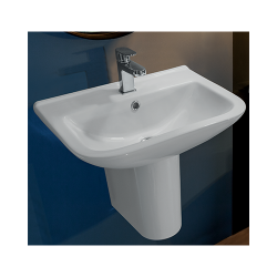 Lavabo emeraude suspendu  +  semi colonne