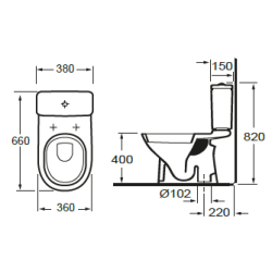 Wc Sortie verticale – Gemme