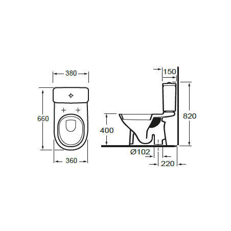 Wc Sortie verticale – Gemme