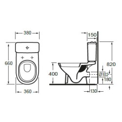 Wc sortie horizontale – Gemme