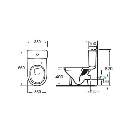 Wc sortie horizontale – Gemme