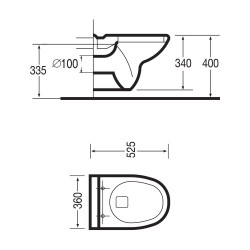 WC suspendu – Corail