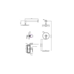 Kit Mitigeur Douche Encastré Douz