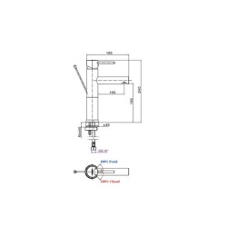 Mitigeur Lavabo Long Bizerte