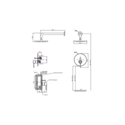 Kit Mitigeur Douche Encastré Avec Inverseur Bizerte