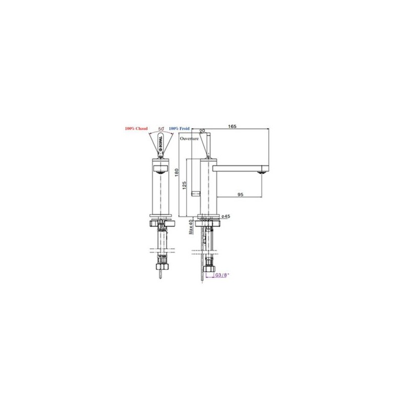 Mitigeur lavabo Nabeul
