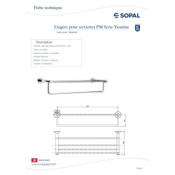 Etagère pour serviettes PM Yasmine